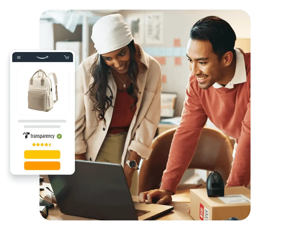 Lofi product detail page with Amazon Transparency